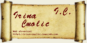 Irina Cmolić vizit kartica